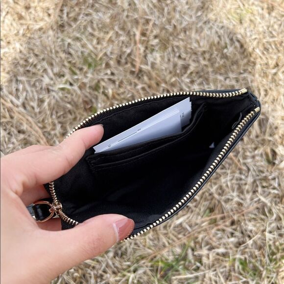 Coach Corner Zip Wristlet With Tiger Print - Picture 5 of 5